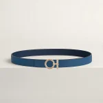 Flot belt buckle & Reversible leather strap 24 mm